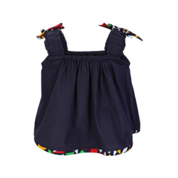 MULTI-COLOUR ANKARA ELASTICATED WAIST SHORT SET - ruffntumblekids