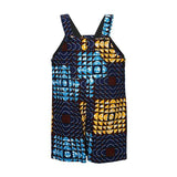 MULTI-COLOUR ANKARA PLAYSUIT - ruffntumblekids