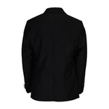 BLACK SATIN LAPEL 2 PIECE SUIT WITH BOW TIE - ruffntumblekids