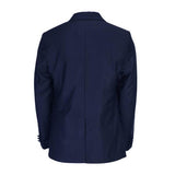 BLUE SATIN LAPEL 2 PIECE SUIT WITH BOW TIE - ruffntumblekids