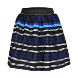 GIRLS BLUE ANKARA PRINT SKIRT WITH HAIRBAND - ruffntumblekids
